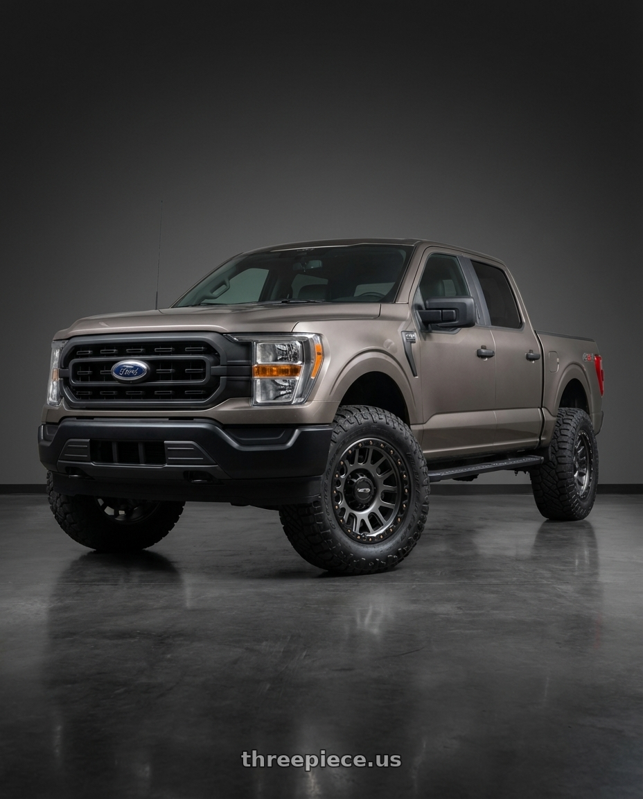 2013 Ford F-150 with Vision Off-Road 111 Nemesis 6x135 20x9+18 Gunmetal wheels