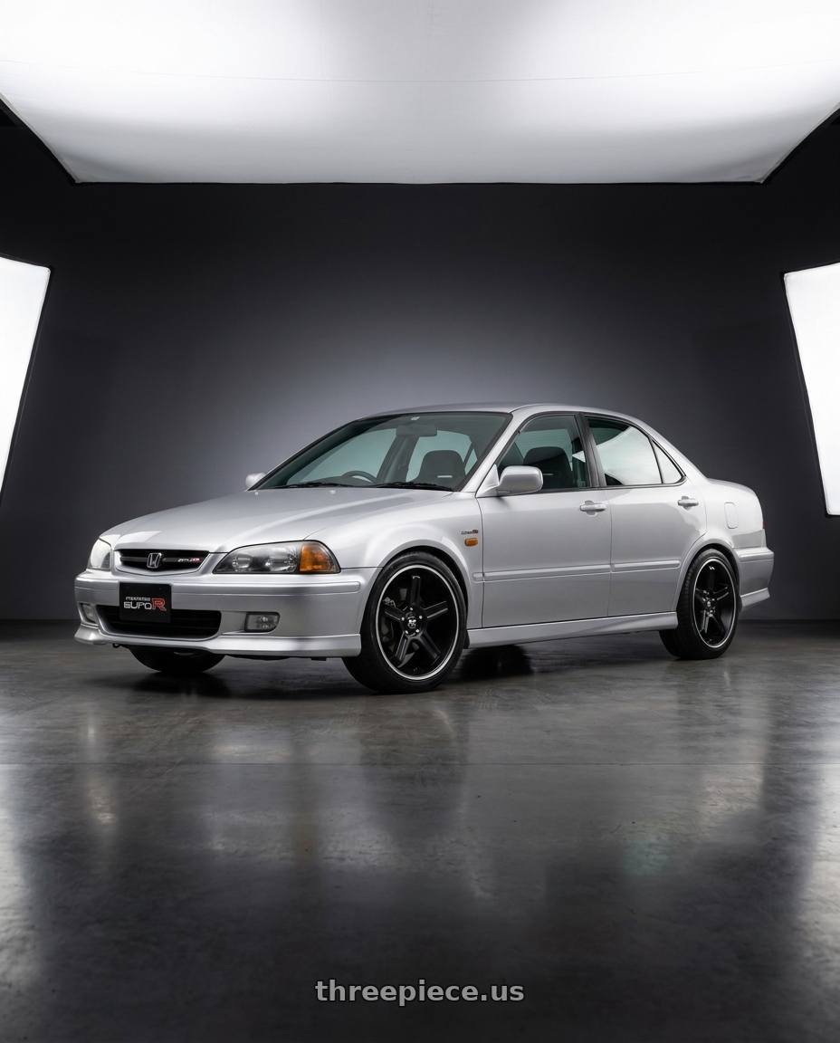 2000 Honda Torneo Euro R with Motegi MR122 4X100/4X114.3 18X9 +45 SATIN BLACK W/ MACHINED STRIPE wheels