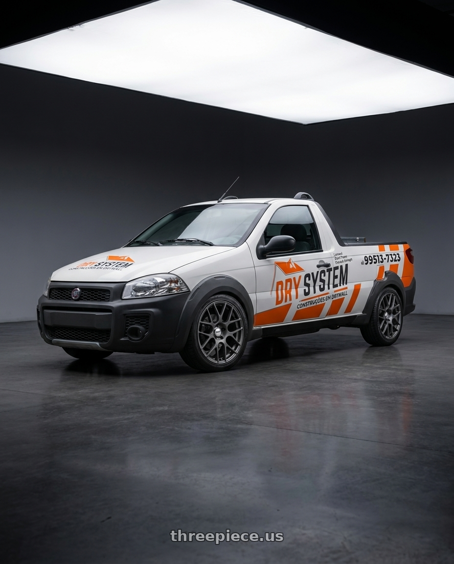  Fiat Strada Hard Working 1.4 CD 2015 - adesivada with TSW NURBURGRING 5X114.3 17X7.5 +45 MATTE GUNMETAL wheels