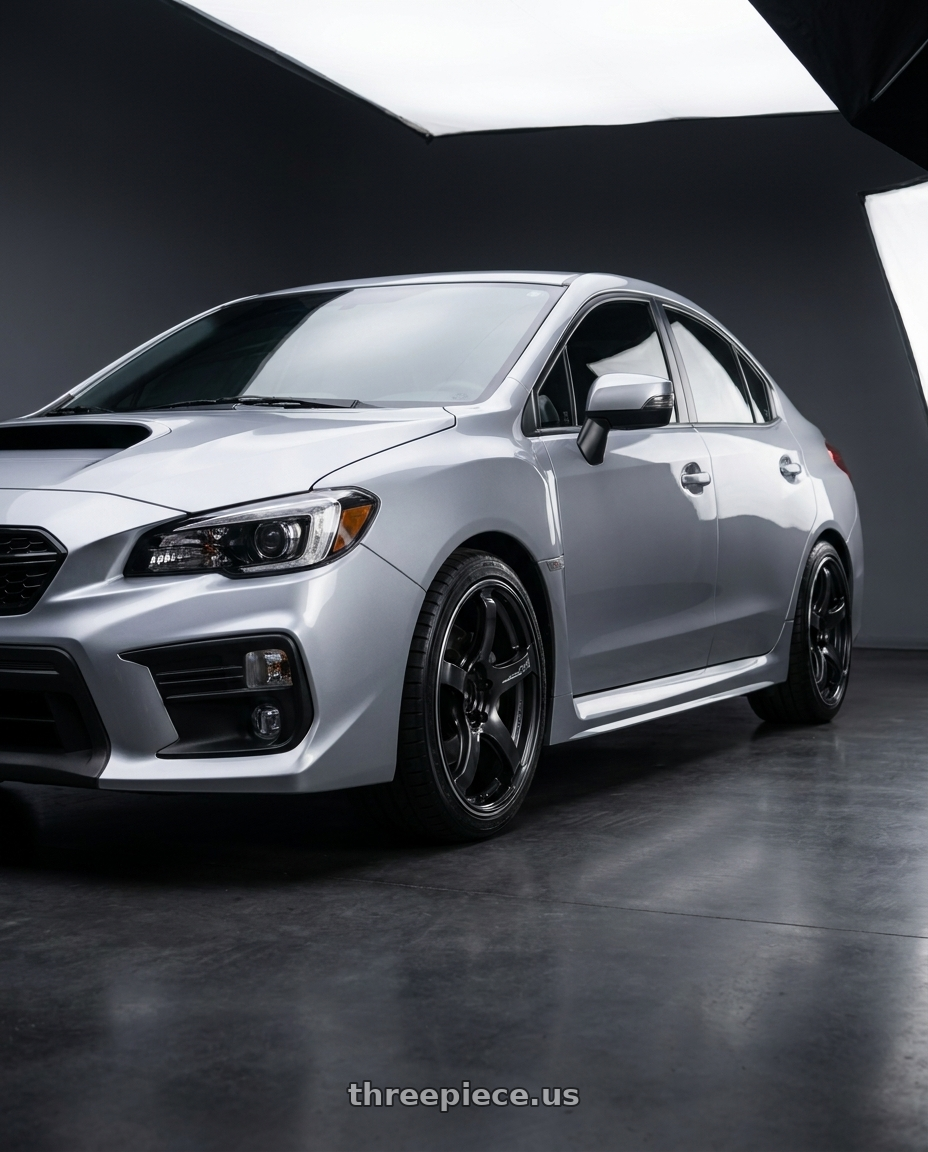 2018  SUBARU  WRX with Advan Racing TC4 5x114.3 18x8.5 +38 BLACK GUNMETALLIC & RING wheels