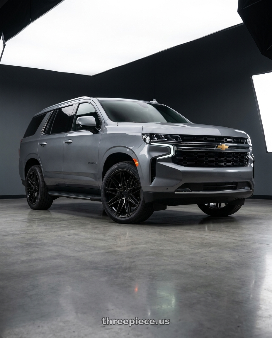 2021 Chevrolet Tahoe LS with VOSSEN HF6-5 6X139.7 22x10 -18 TINTED GLOSS BLACK wheels