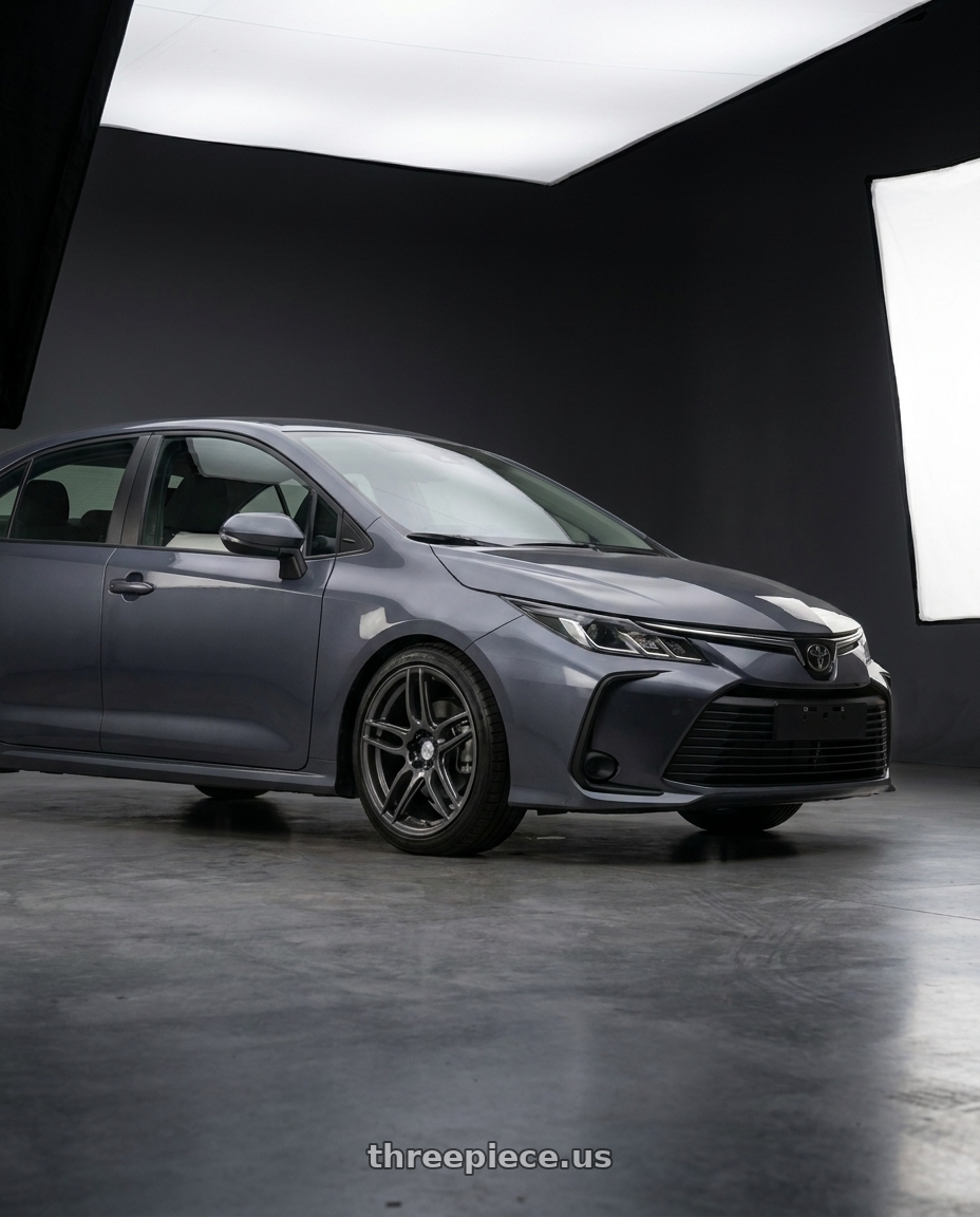 2025 Toyota Altis with Niche 1PC M105 NR6 5X100/5X114.3 18X8 +40 MATTE GUN METAL wheels