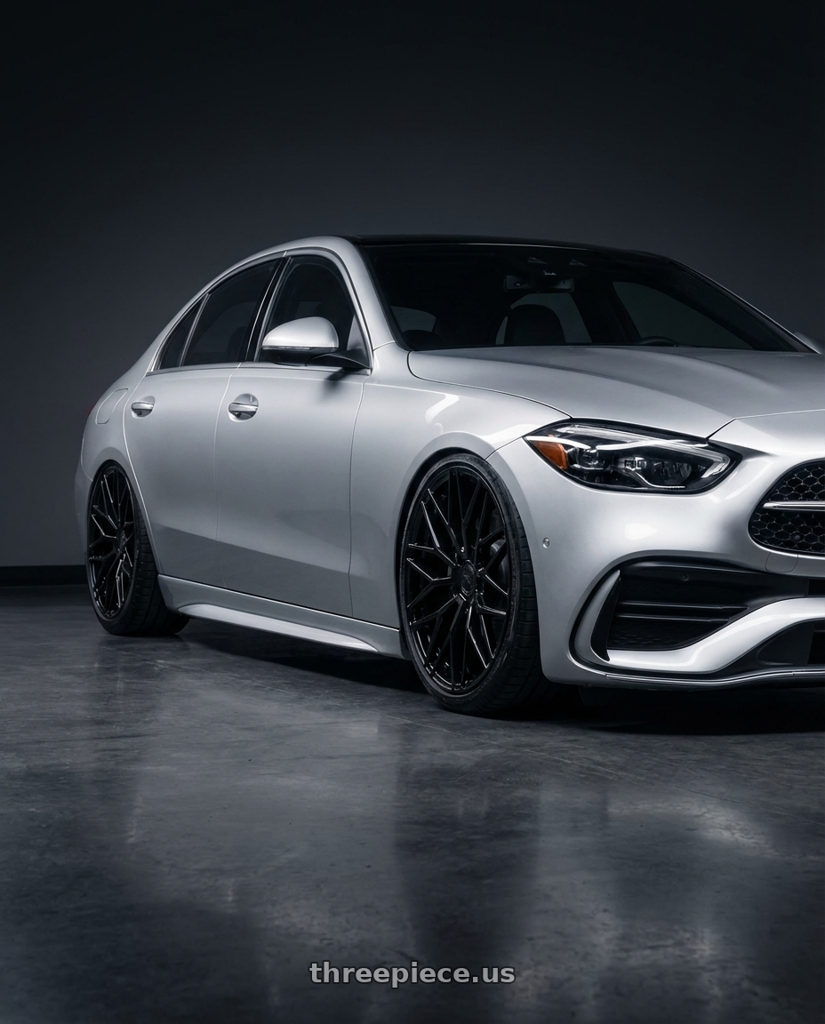 2022 Mercedes-Benz C-Class W206 with Avant Garde Wheels M520R 5X112 19x9.5 +40 Gloss Black wheels