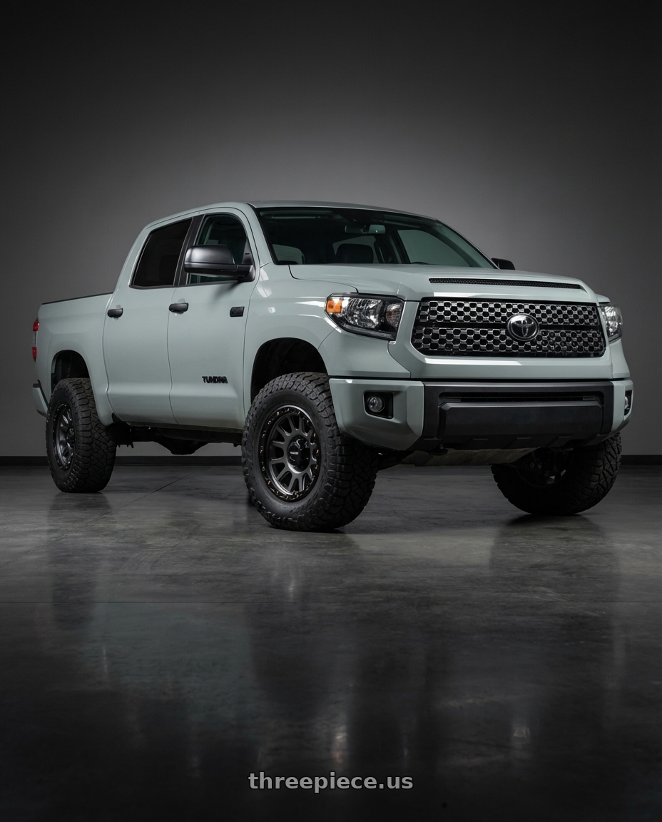 2018 Toyota Tundra with Vision Off-Road 111 Nemesis 5x150 20x9+18 Gunmetal wheels