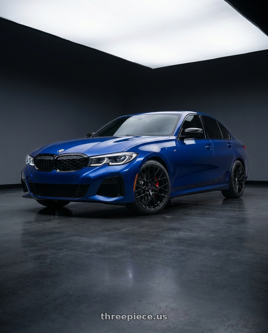 2022 BMW M340xi with TSW SEBRING 5X112 19X8.5 +42 MATTE BLACK wheels