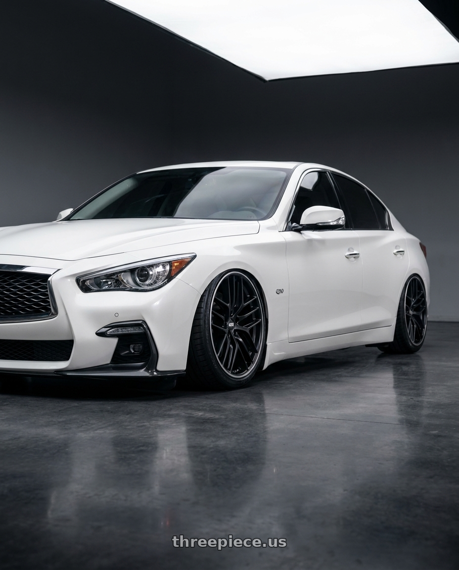 2020 Infiniti Q50 with BBS CC-R 5x114.3 20x9.0+32 Satin Black wheels