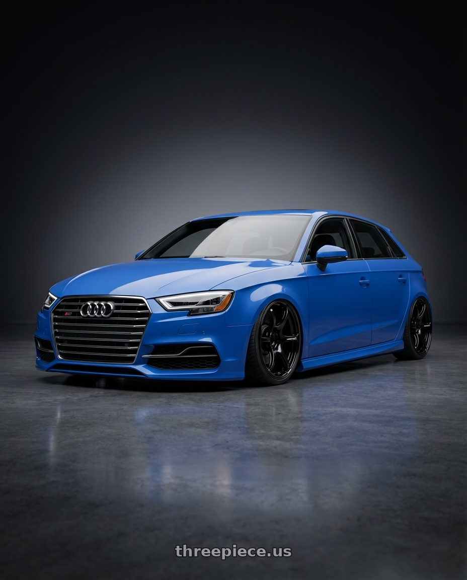 2019 Audi S3 8V with Advan RGIII 5x112 19x8.5+45 Gloss Black wheels