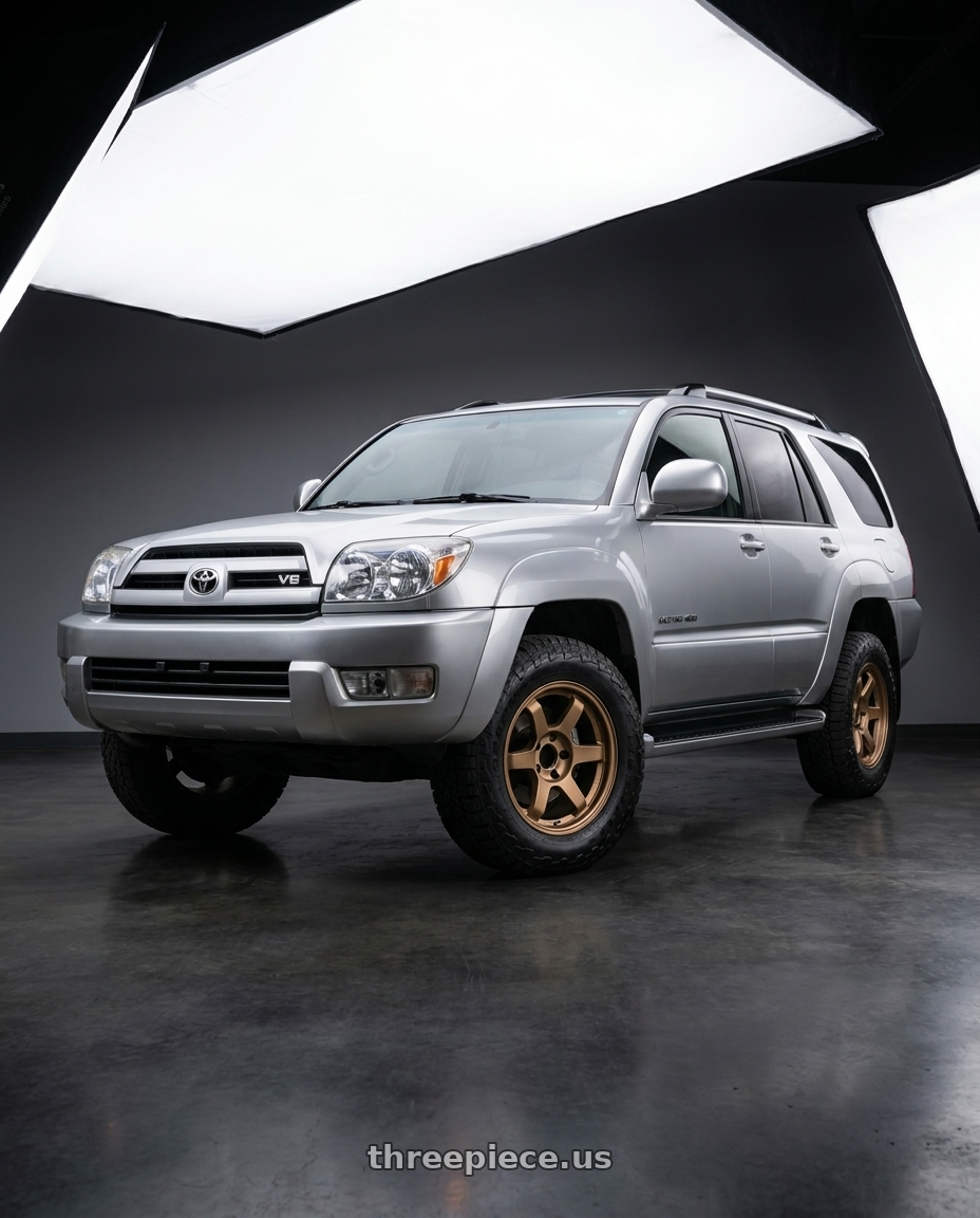 2004 Toyota 4Runner with 9six9 SIX-1 Truck 6x139.7 17X8.5 -10 Matte Bronze wheels