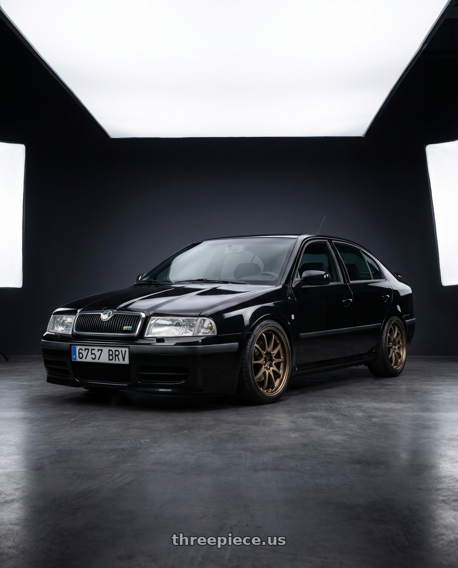 2002 Skoda Octavia RS with Volk Racing CE28N 5x114.3 18x8.5 +30 BRONZE wheels