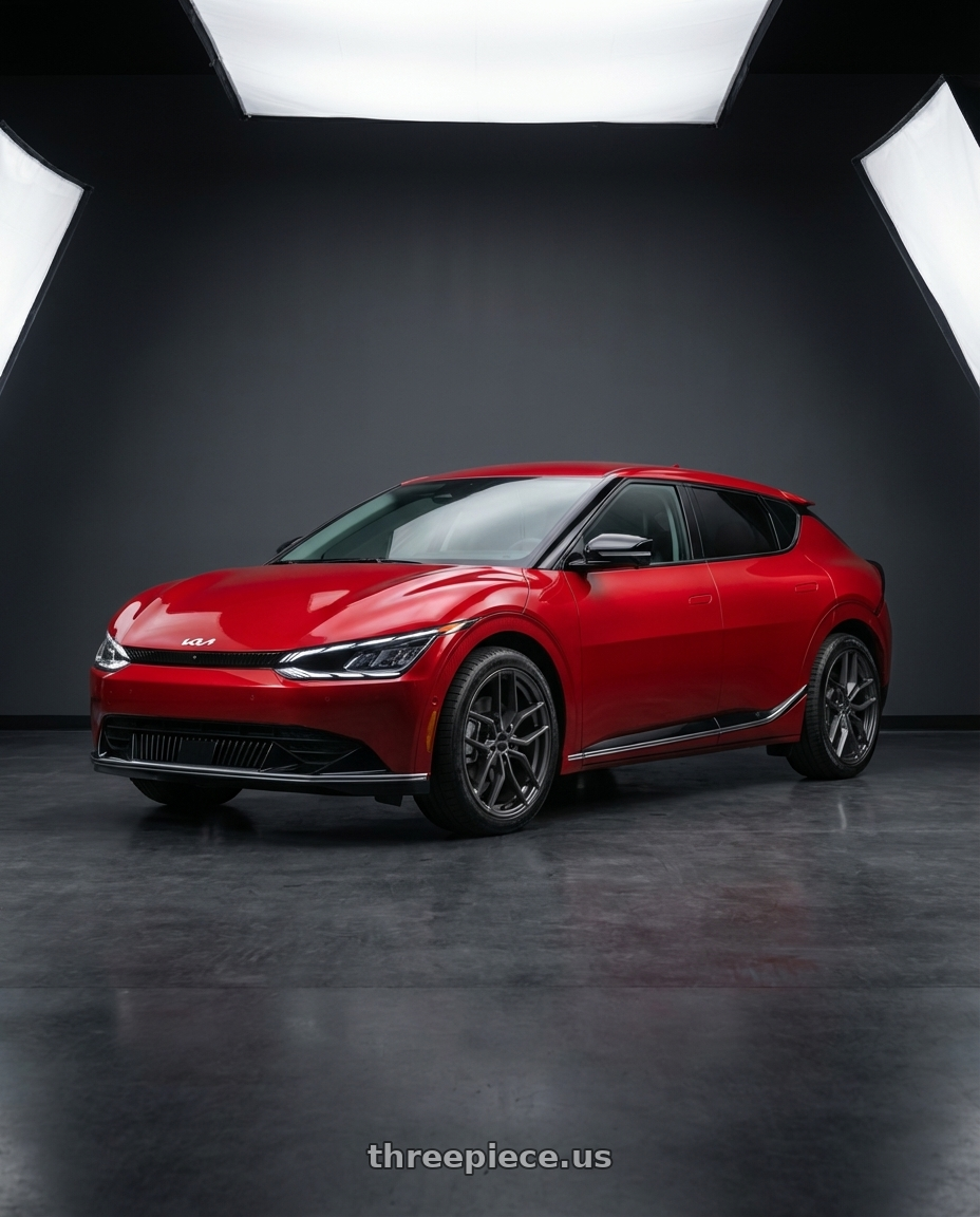 2024 kia ev6 with Petrol P5C 5X114.3 20X8.5 +40 GLOSS GUNMETAL wheels