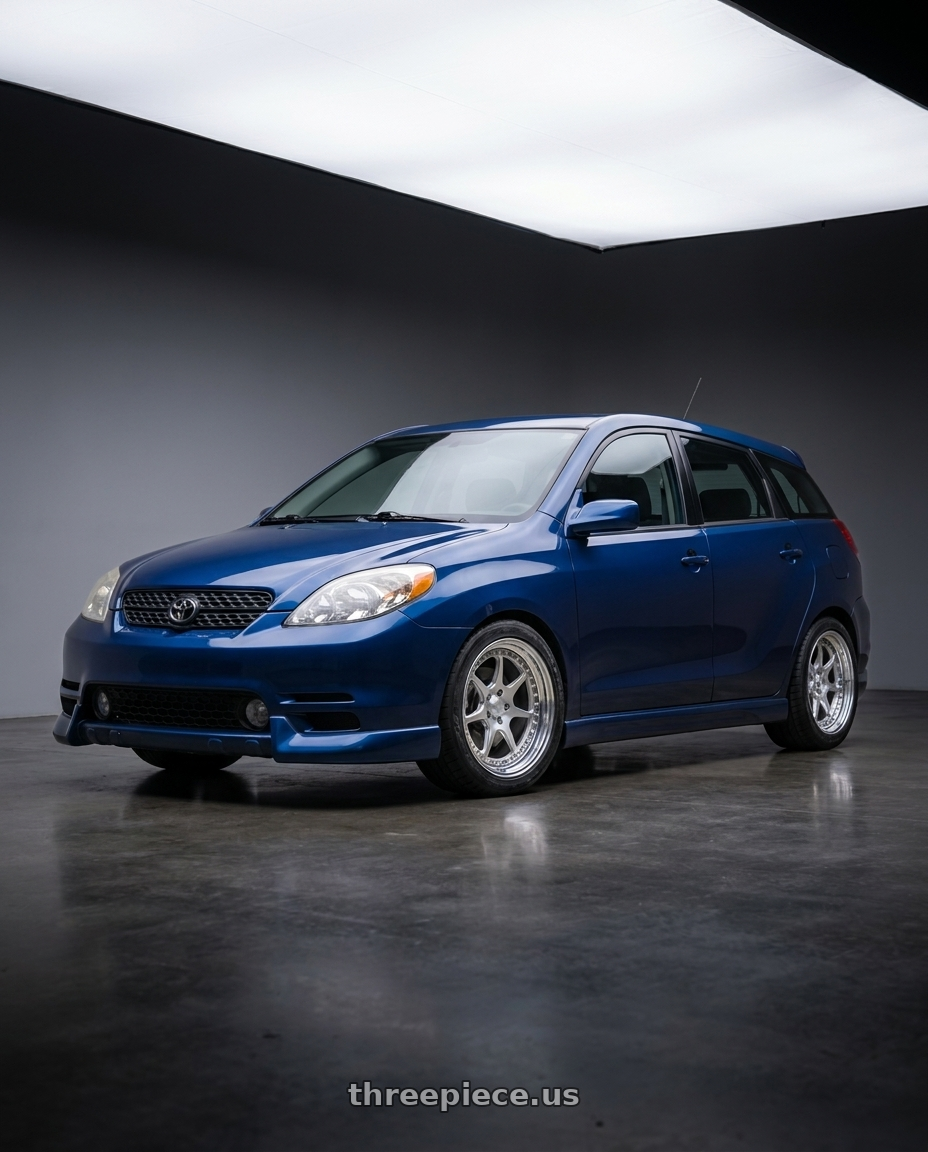 2004 Toyota Matrix with CCW CZ08 5x100 19x7.5 +45 Polished wheels
