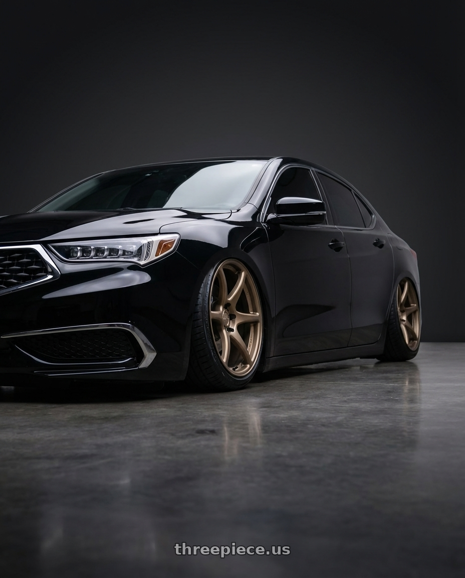 2019 acura tlx with Kansei K11B Tandem 5x114.3 19x9.5 12 Bronze wheels