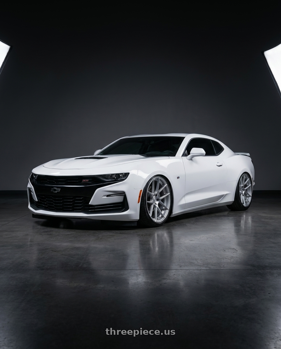 2022 Chevrolet Camaro with Avant Garde Wheels M510 5X120 20x10 +20 Satin Silver wheels