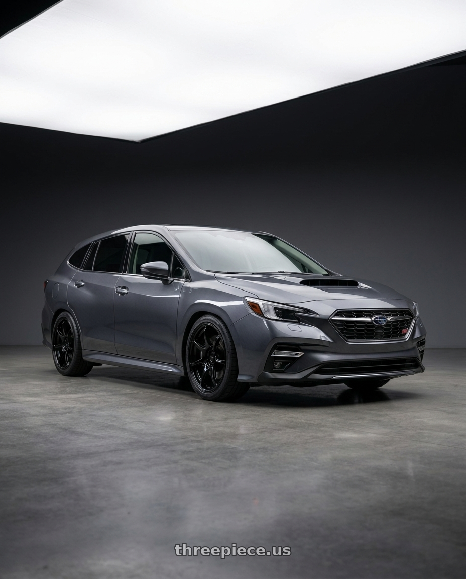 2021 Subaru Levorg Sti with Advan RGIII 5x112 18x8+50 Gloss Black wheels