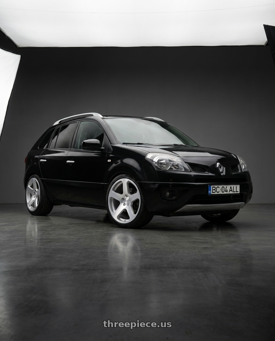 2009 renault koleos mk1 non with Rotiform RC200 NUE 5X120 20x10 +40 GLOSS SILVER W/ MACHINED FACE wheels