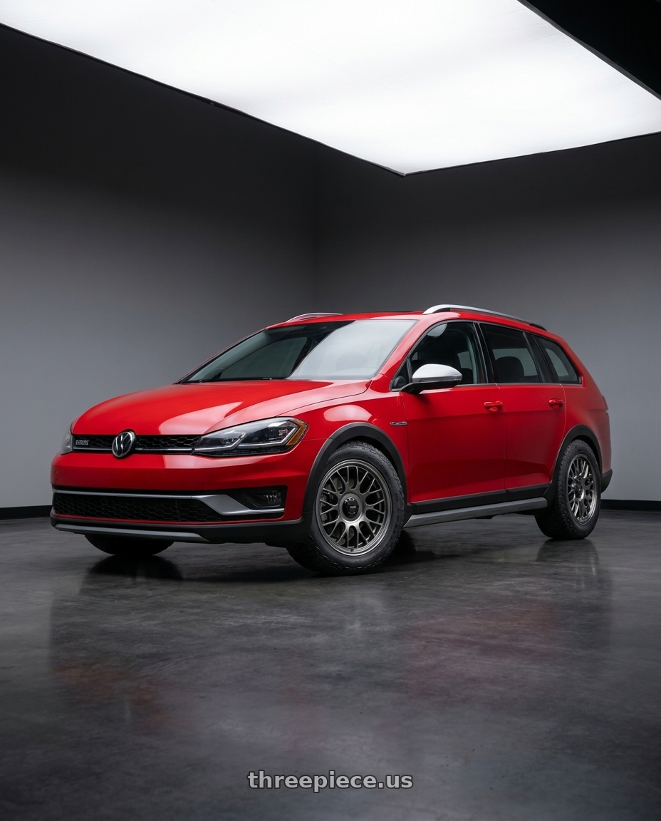 2019 VW all with Konig MRK1 5X112 18x8.5+42 Hyper Carbon - Gloss Black Gear Cap/Logo/Cover Plate wheels