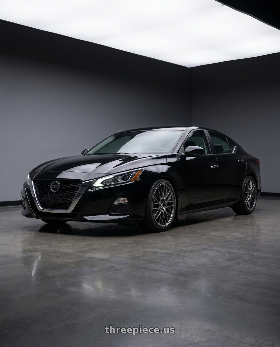 2021 Nissan Altima SV with Enkei EKM3 5x114.3 18x8+40 Gunmetal wheels