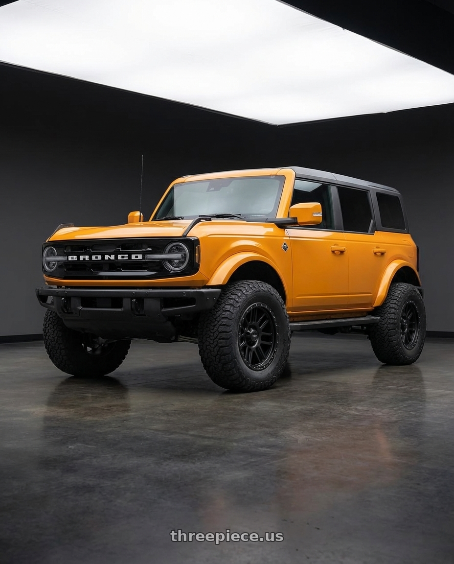 2024 Ford Bronco with Vision Off-Road 111 Nemesis 6x139.7 20x9+12 Matte Black wheels