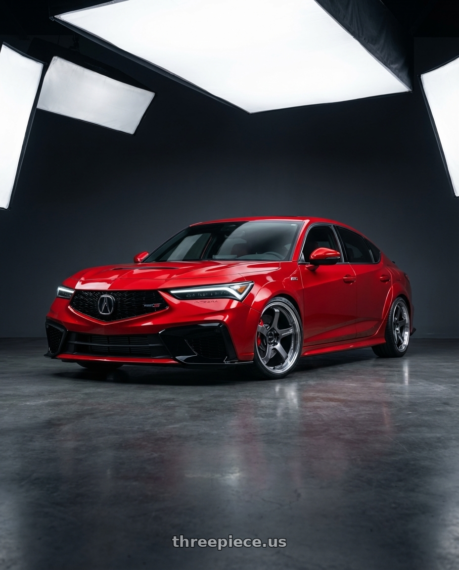 2025 Integra Type S with Advan Racing GT BEYOND 5x120 19x9.5 +45 MACHINING & HYPER PLATINUM BLACK wheels