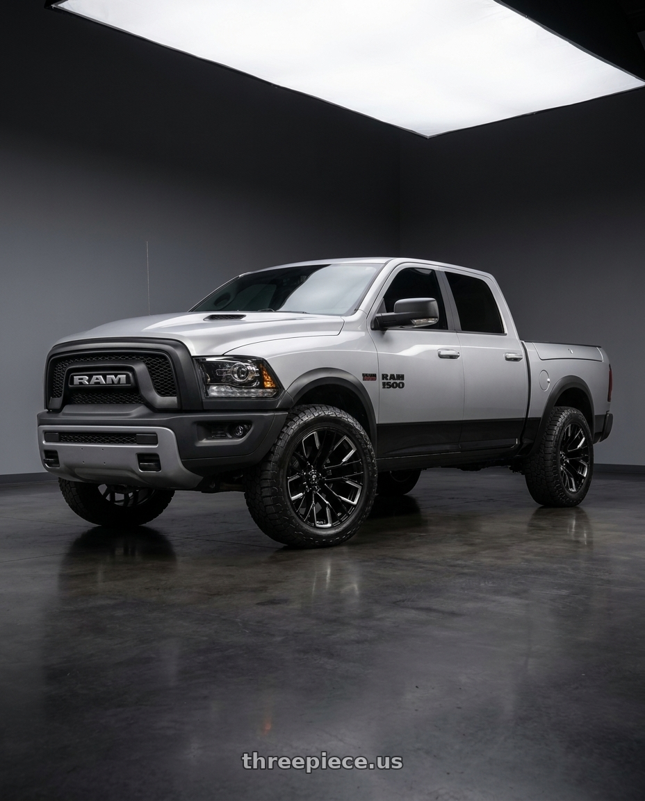 2017 ram 1500 rebel with Fuel 1PC D849 REBAR 5X139.7 22X12 -44 GLOSS BLACK MILLED wheels