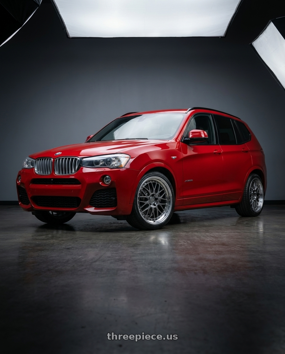 2017 x3 Msport with Aodhan AH02 5x120 18x9.5+35 Hyper Black w/ Machined Lip wheels