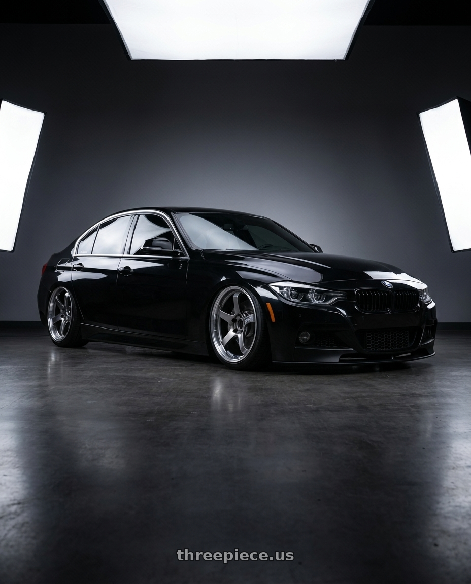 2016 BMW 340i with Advan Racing GT BEYOND 5x120 18x9.5 +45 MACHINING & HYPER PLATINUM BLACK wheels