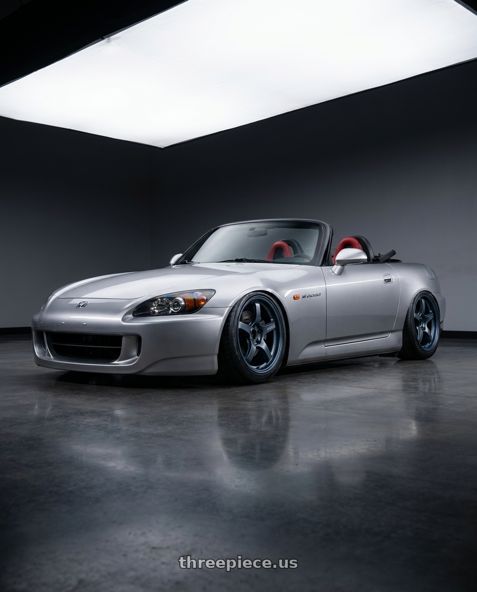2009 Honda S2000 with Gram Lights 57CR 5x114.3 18x9.5+12 Gunblue II wheels