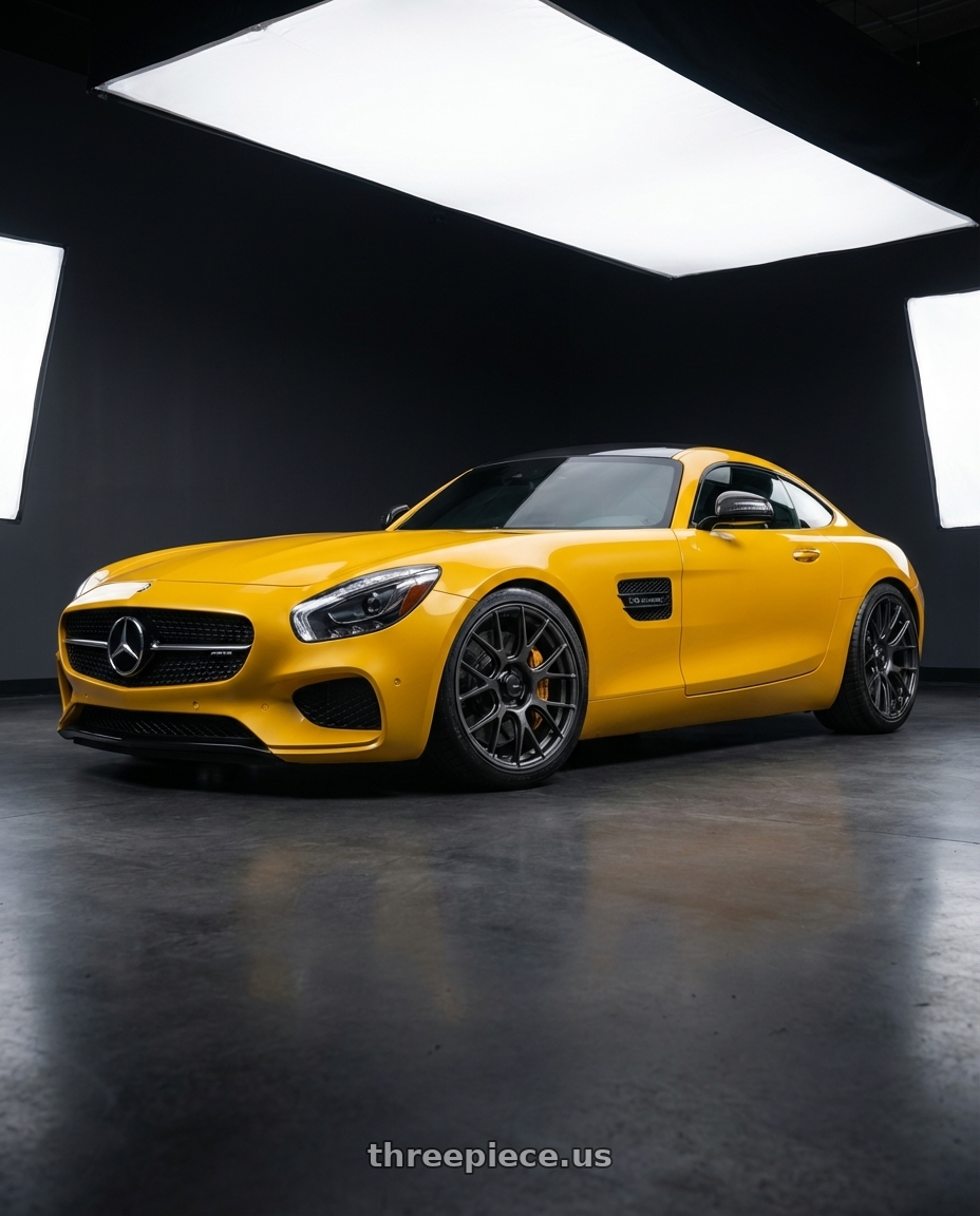 2019 Mercedes-Benz AMG GT with Konig Ampliform 5x112 19x8.5+32 Dark Metallic Graphite wheels