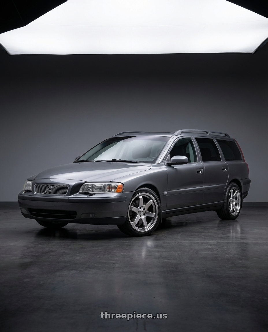 2007 volvo v70 2.4 with F1R F106 5x100 18x8.5 +35 Hyper Black wheels