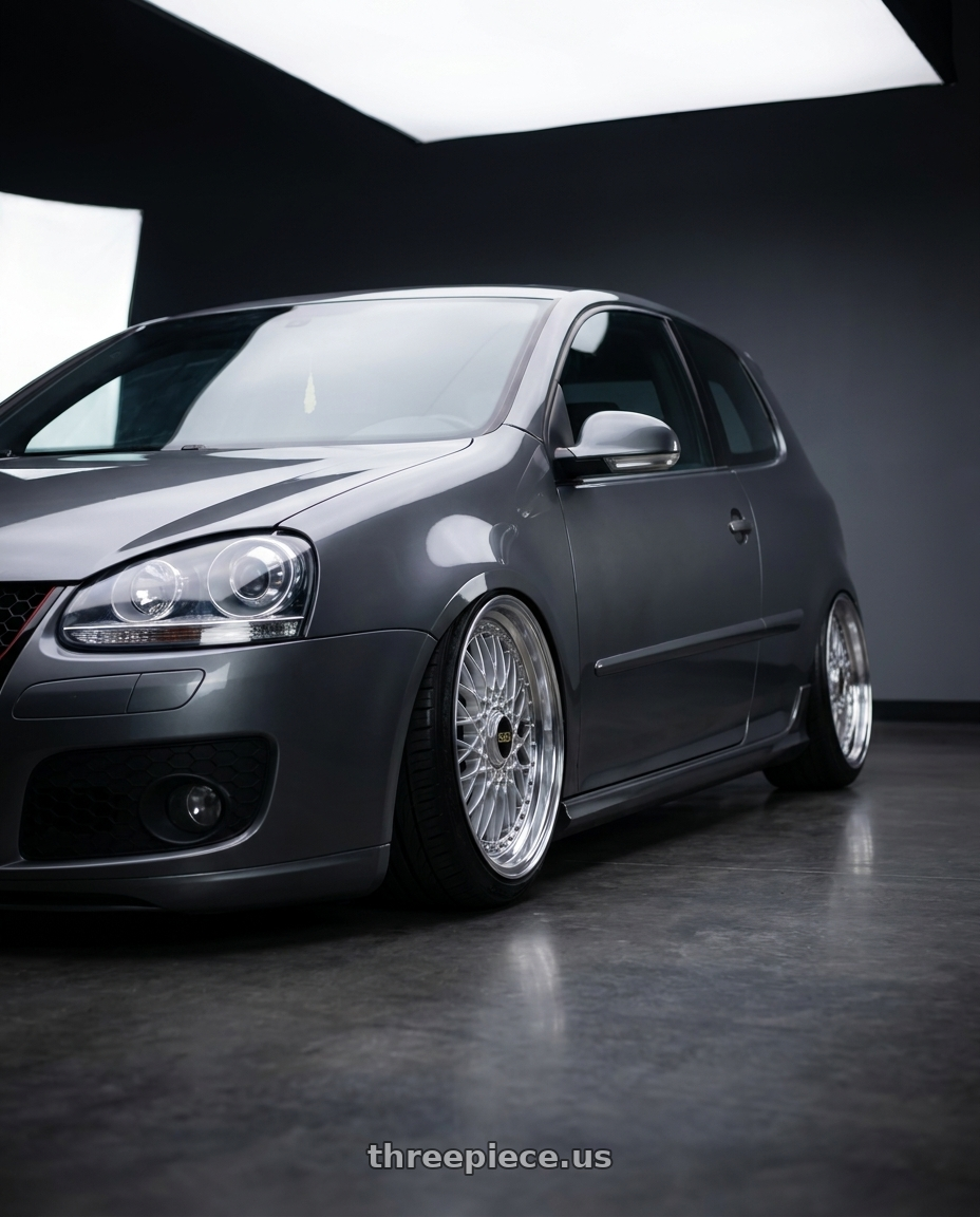 2009 VW GTI with BBS Super-RS 5x112 19x9.0+42 Silver wheels