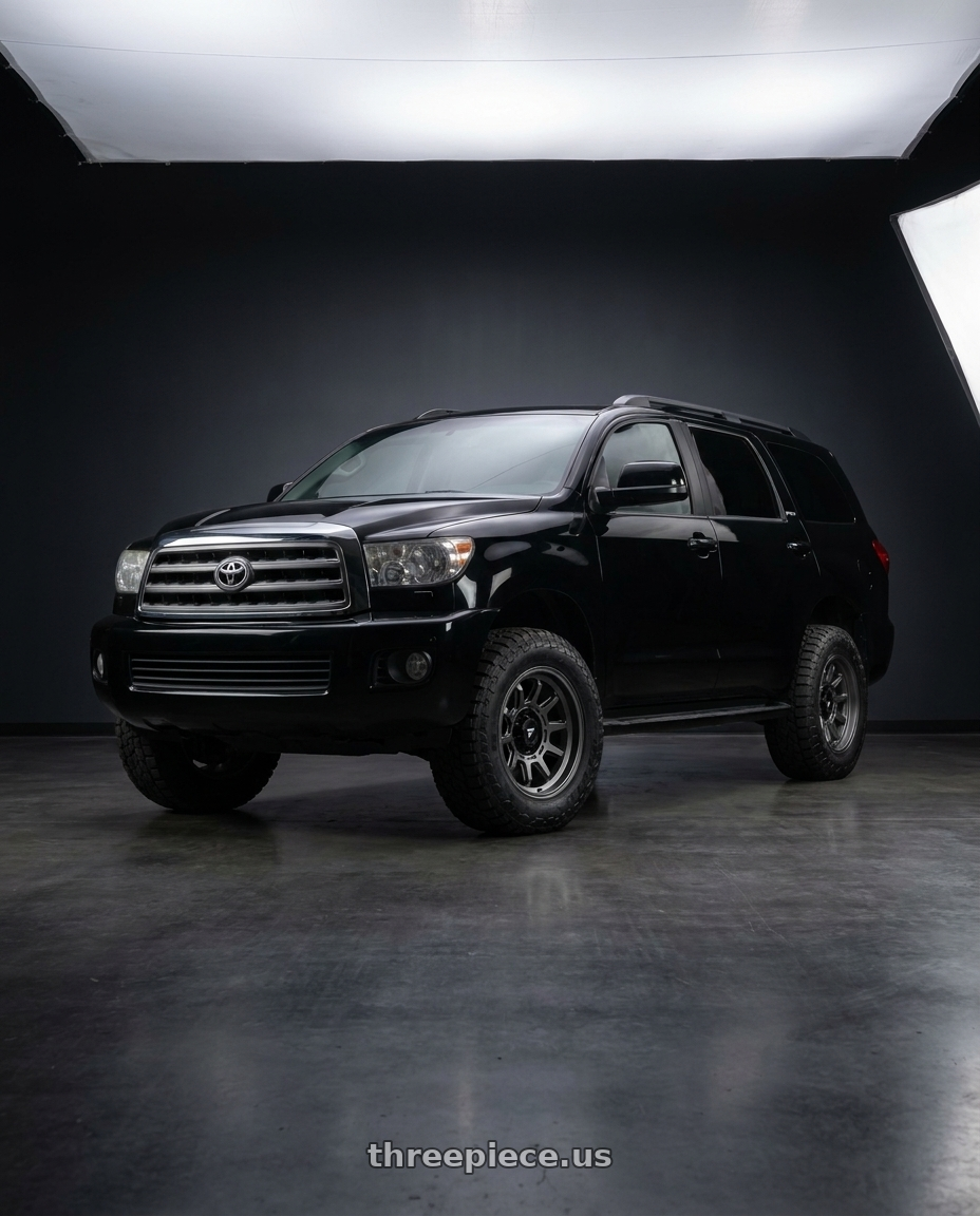 2012 Toyota Sequoia with Fittipaldi Offroad FT102A 5X150 17x8.5 +0 Satin Anthracite wheels