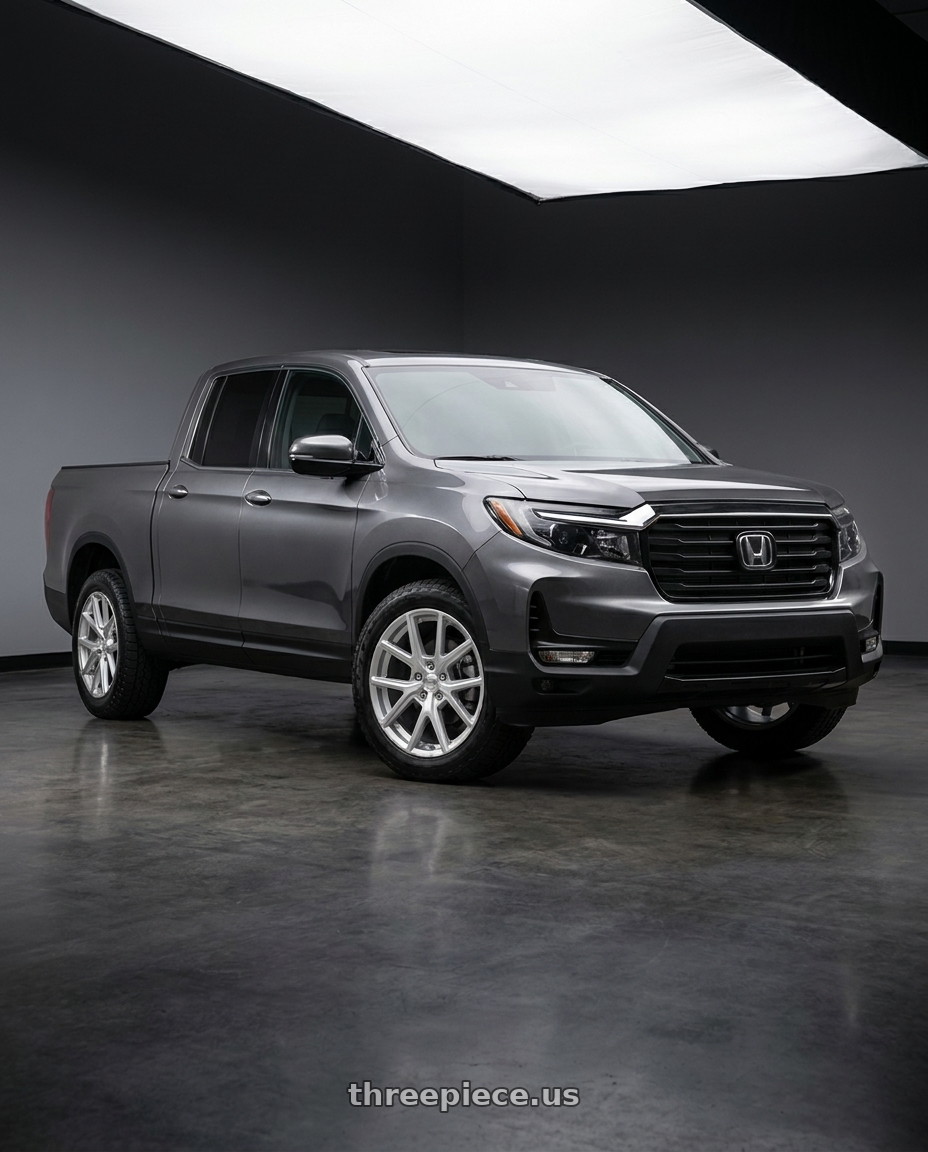 2021 Honda Ridgeline Sport with American Racing AR943 5X120 18X8 +35 HYPER SILVER wheels