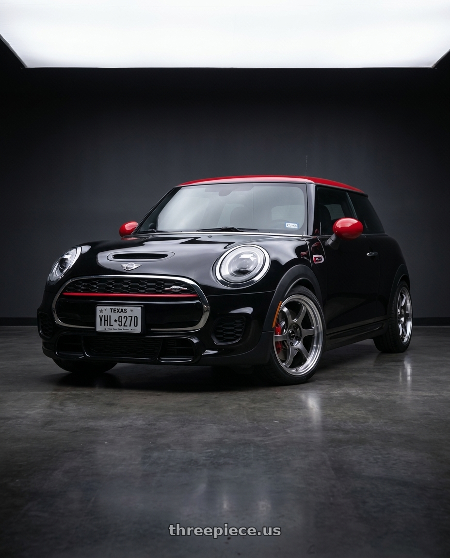 2017 mini John cooper works with Vors LT61 5x112 18x8.5 +35 Hyper Black wheels