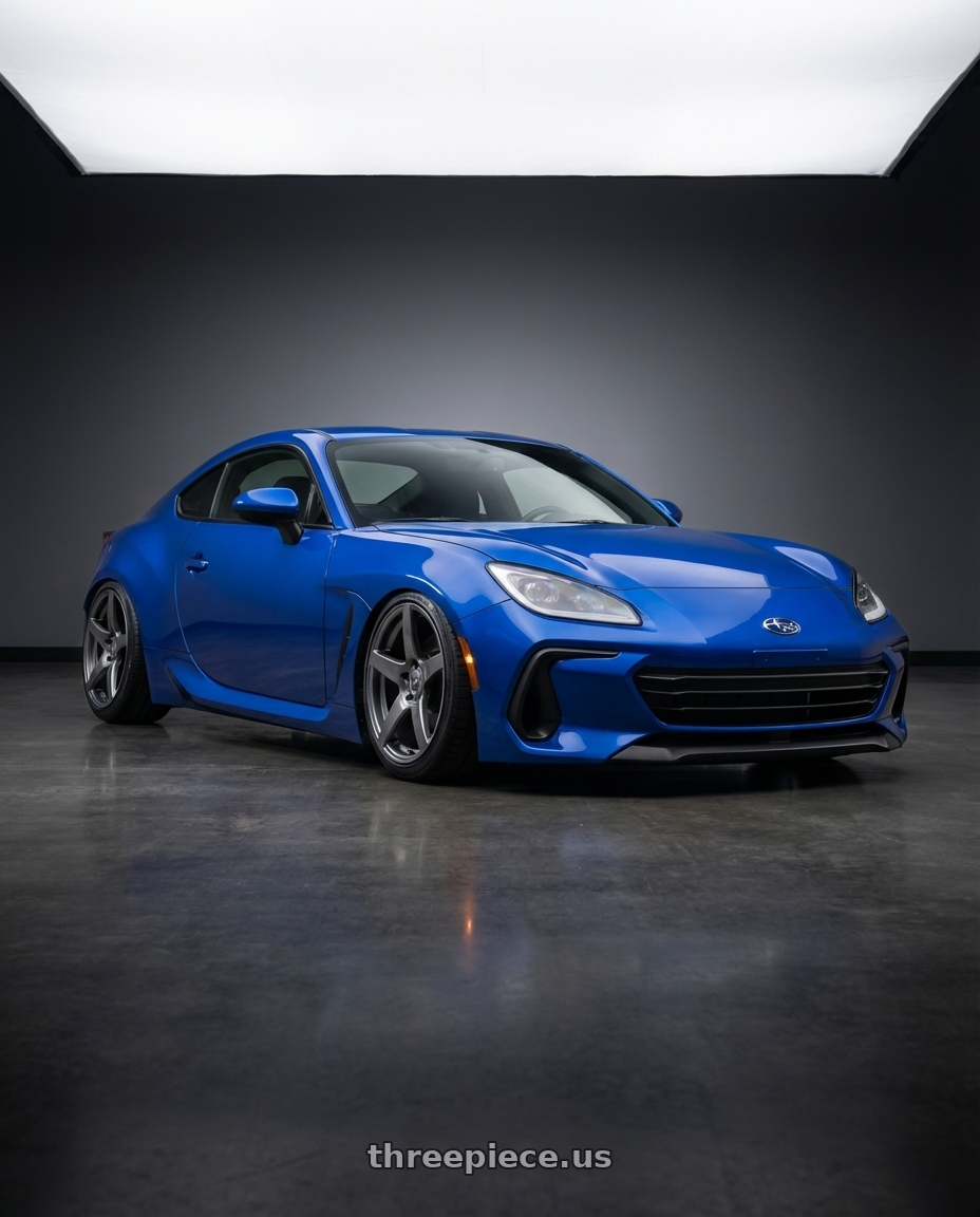 2024 Subaru BRZ with Forgestar CF5 5x114.3 18x9 +35 Gloss Anthracite wheels