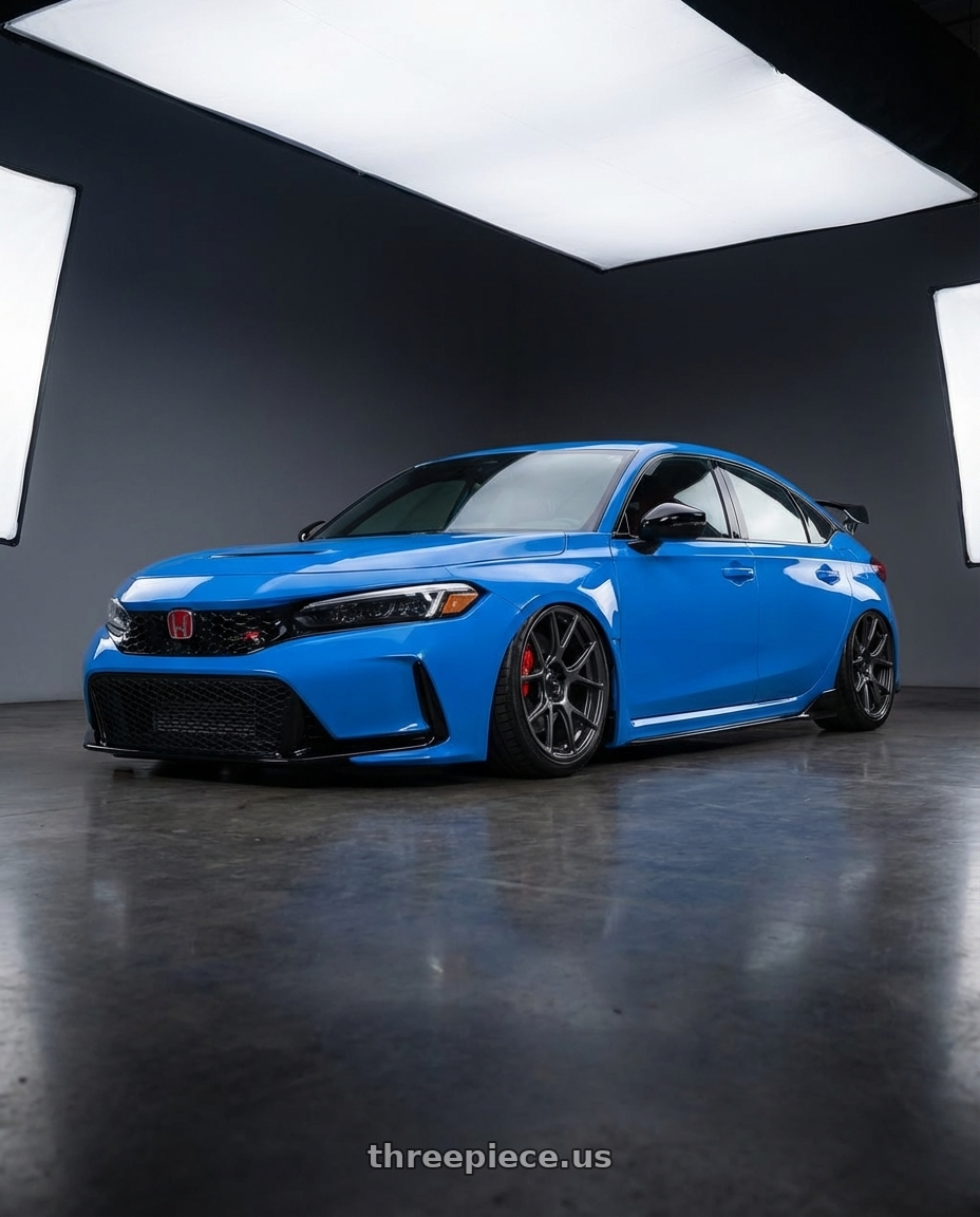 2020 Honda Civic Type R with Konig Ampliform 5x120 19x10+28 Dark Metallic Graphite wheels