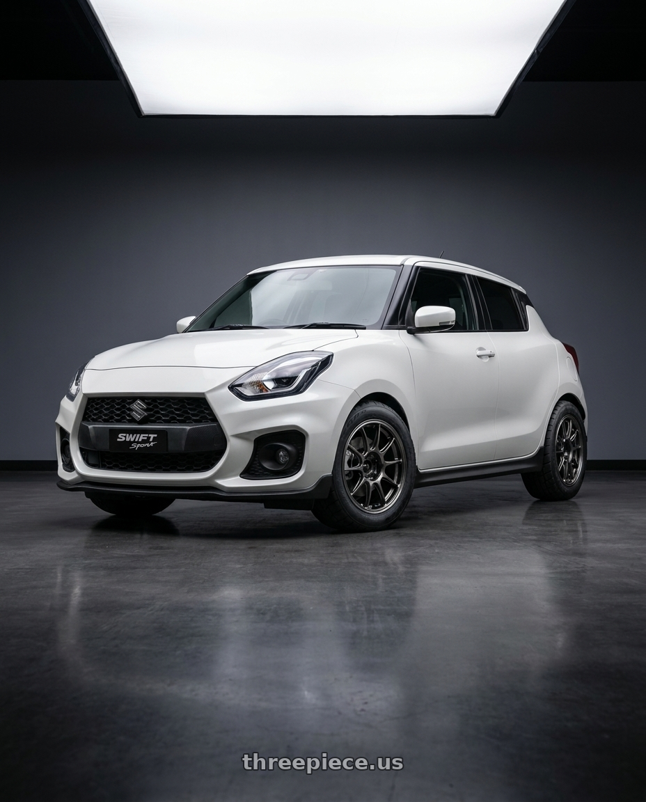 2024 Suzuki Swift Sport with WedsSport TC105X 5x114.3 17x7.5+45 EJ Titan Face: F wheels
