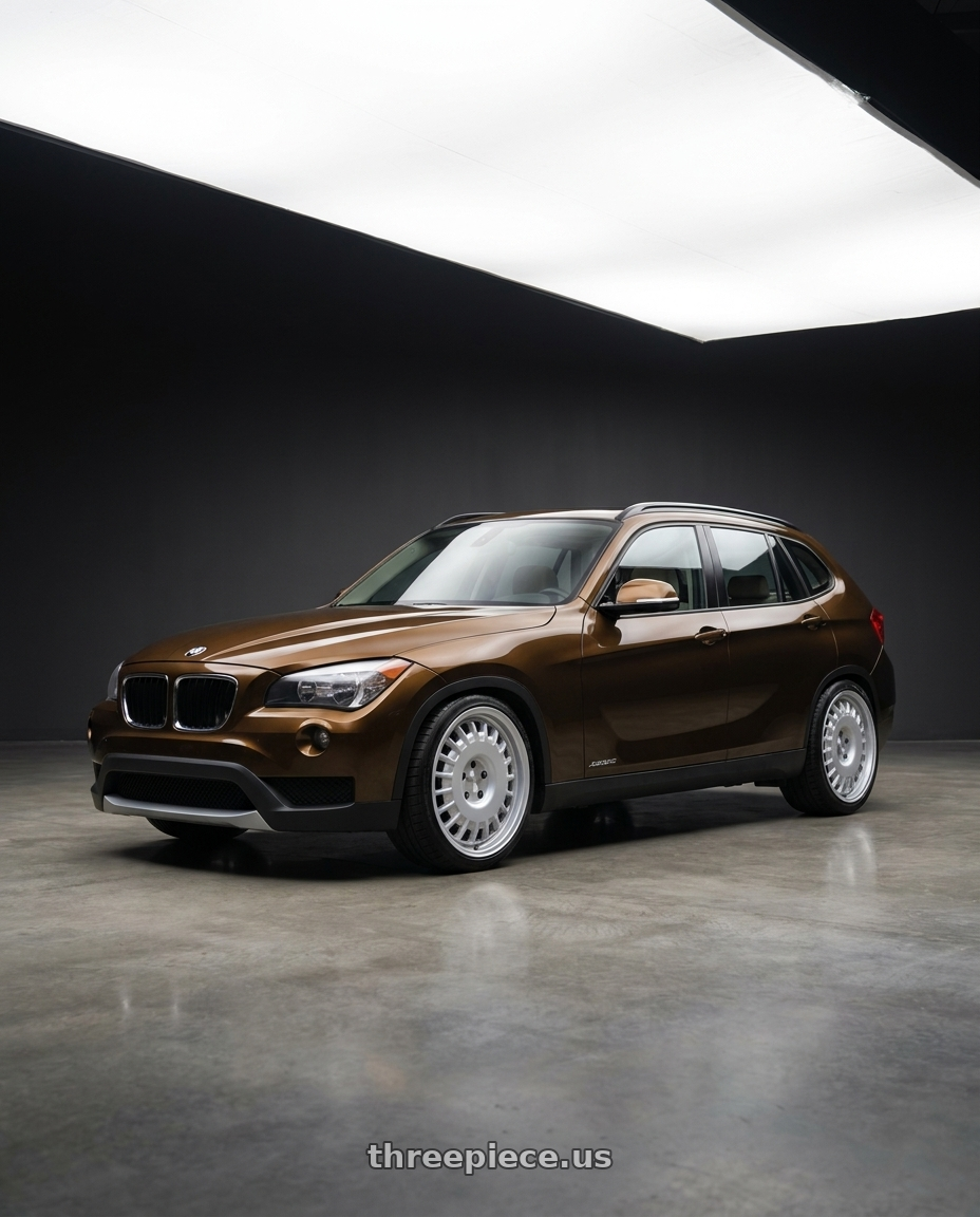 2013 bmw x1 28xi with Rotiform RC205 PMF 5X120 20x8.5 +35 GLOSS SILVER wheels
