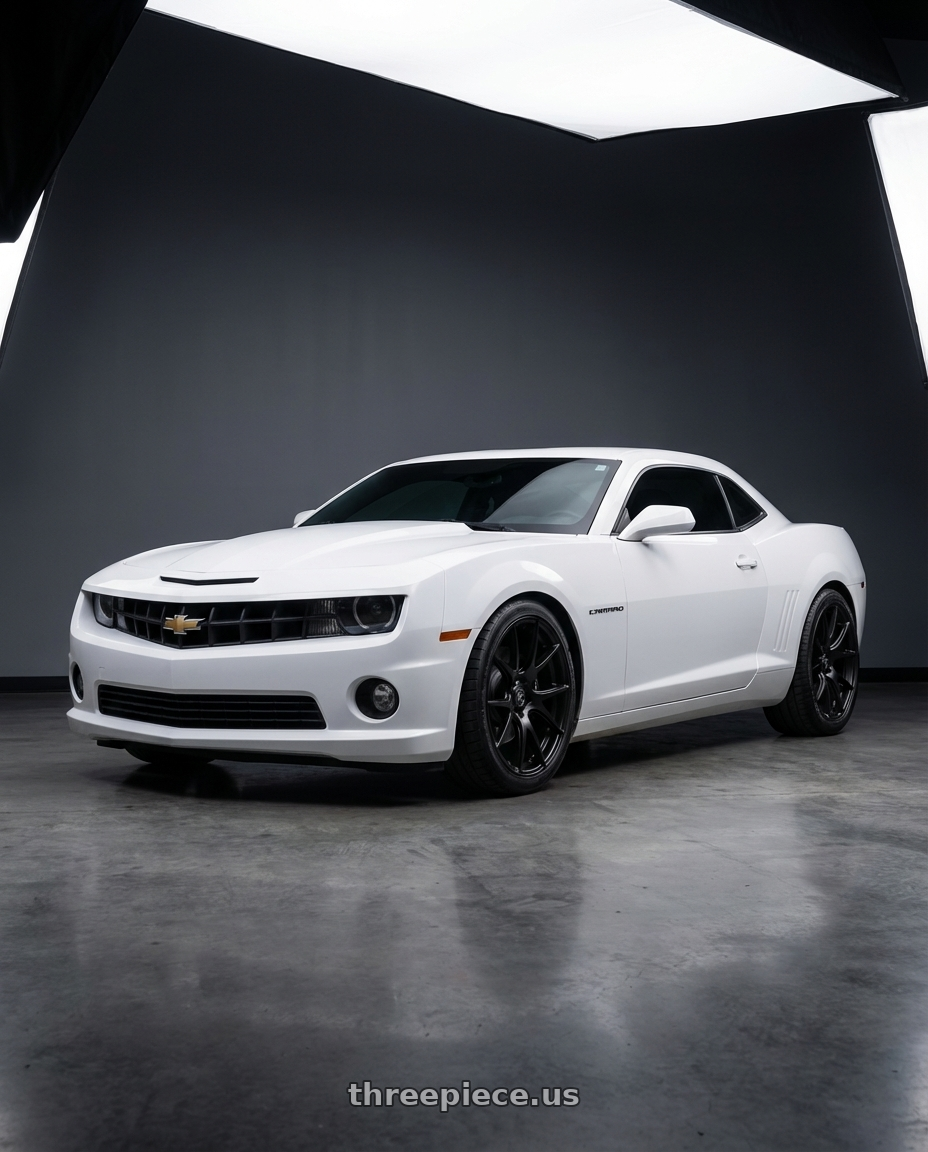 2014 Chevrolet Camaro 5th Gen with Forgestar CF5V 5x120 20x9 +38 Satin Black wheels