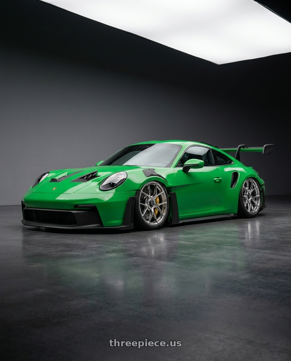 2024 Porsche 911 gt3 rs with OE Performance 176 6x139.7 20x9 +24 Chrome Plated wheels