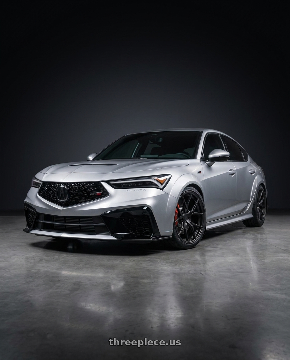 2025 Acura Integra Type s with Rohana RFX5 5x120 19x9.5+35 Matte Black wheels