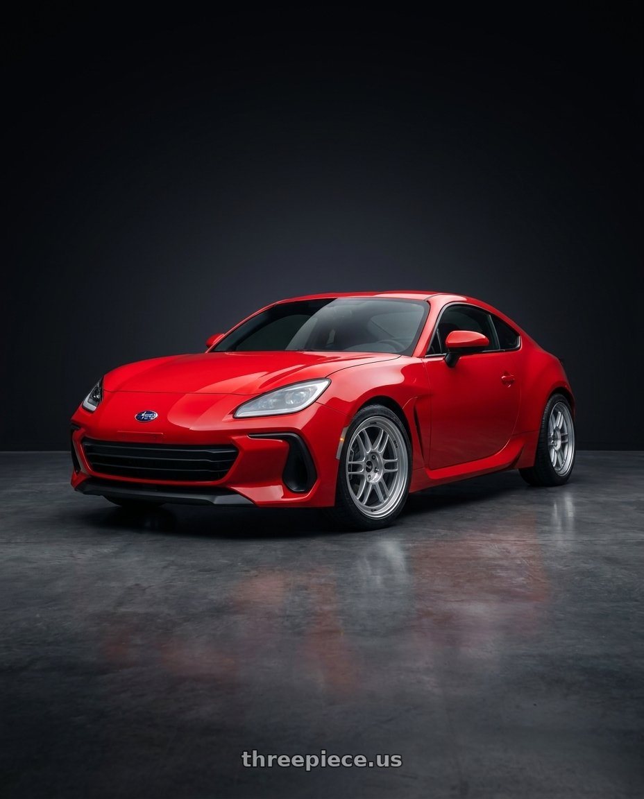 2026 Subaru brz with Enkei RPF1 5x100 18x8+35 Silver wheels