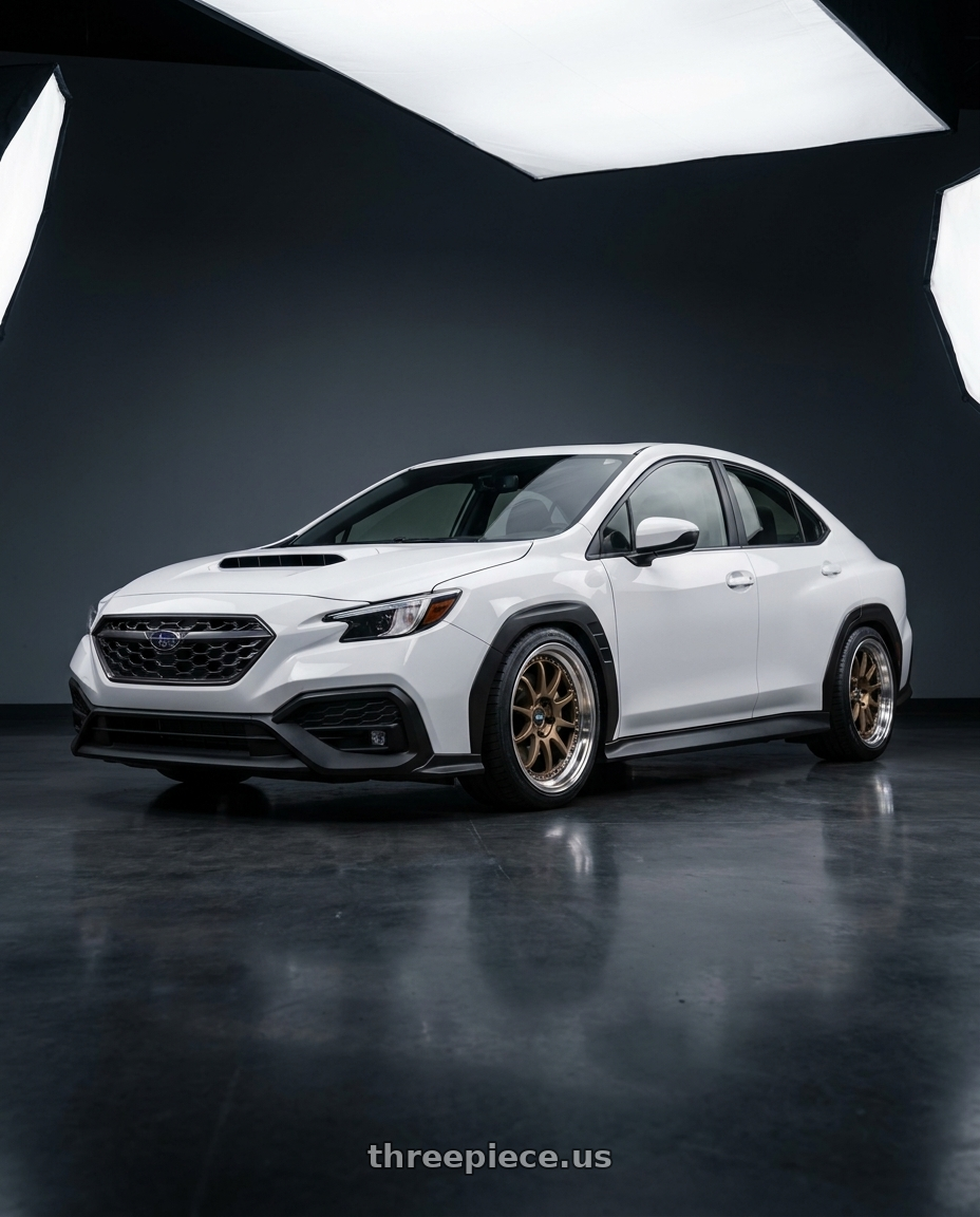 2025 Subaru WRX with ESR Wheels APEX SERIES AP8 5x114.3 18x9.5 +35 Matte Bronze wheels