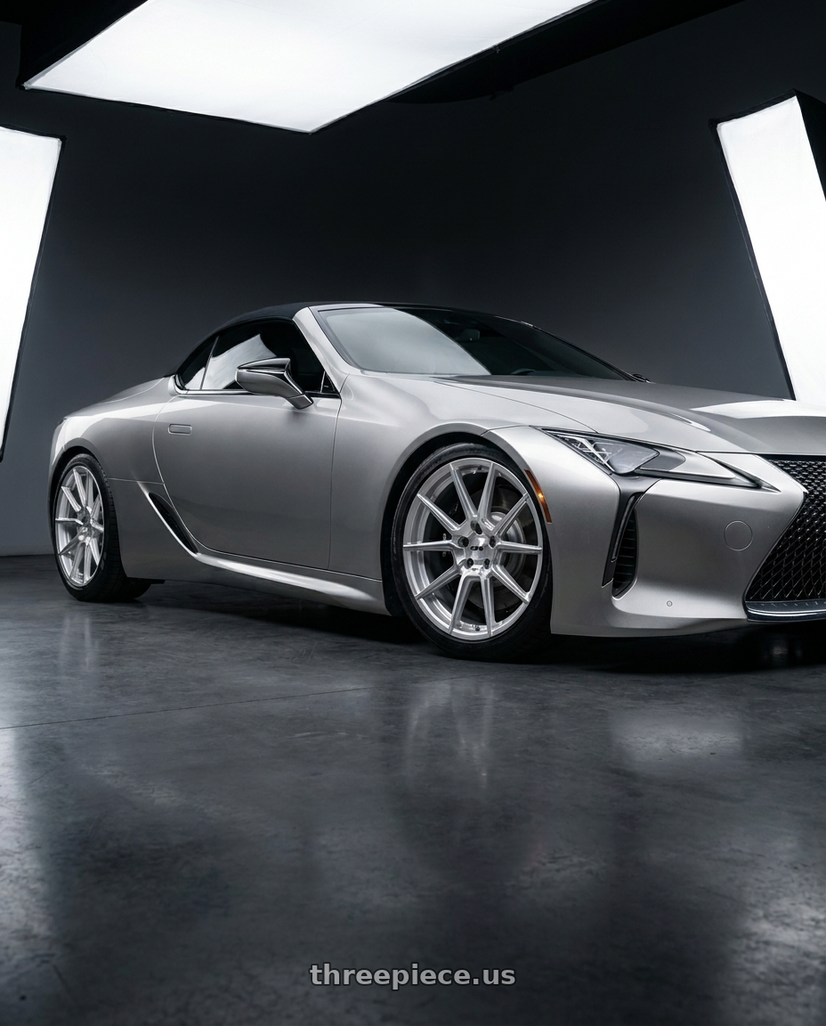 2021 Lexus LC 500  with TSW CHRONO 5X120 17X8 +35 SILVER W/ MIRROR CUT FACE wheels