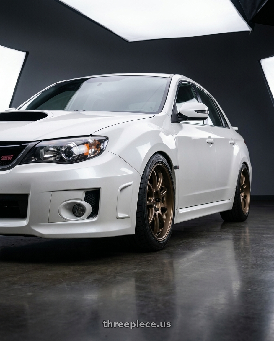 2011 Subaru sti sedan  with Work Emotion D9R wheels