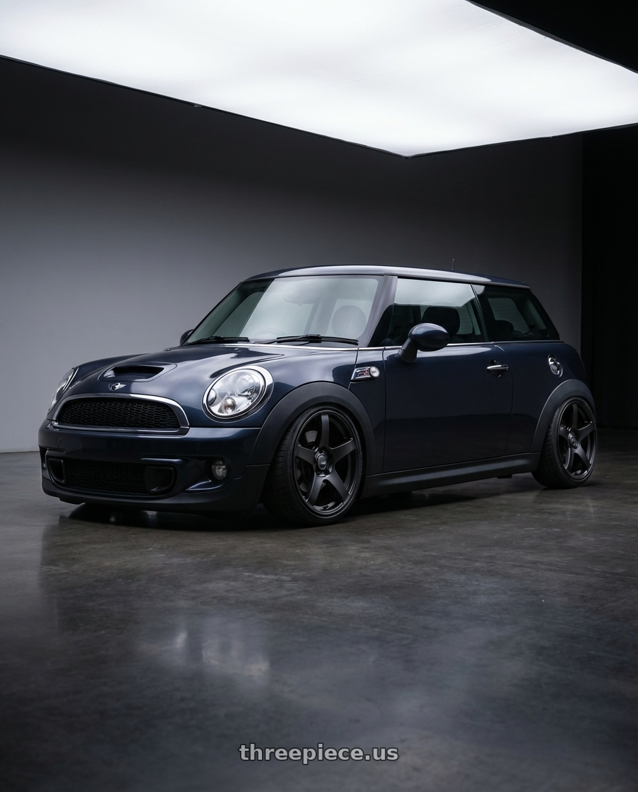 2010 Mini Cooper S R56 with Ssr Gtv01 4x100 17x7+42  FLAT BLACK wheels