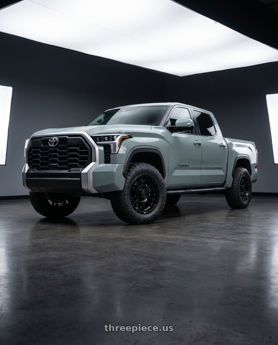 2024 Toyota Tundra with Gear Off Road 713B 6x139.7 20x9 +10 Gloss Black wheels