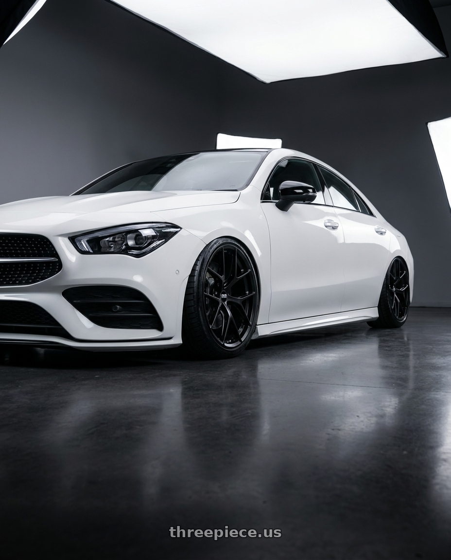 2023 Mercedes-Benz CLA C118 with BBS FI-R Evo 5x112 19x9.5+15 Satin Black wheels