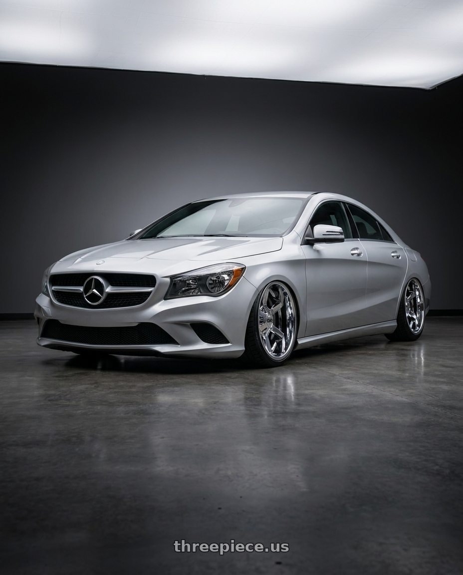 2016 Benz cla 250 with Cali Off-Road Busted 9100 8x180 22x12-44 Chrome wheels