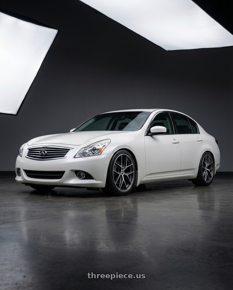 2012 Infiniti G37 with BBS CC-R 5x114.3 19x8.5+30 Graphite w/ Diamond Cut Face wheels