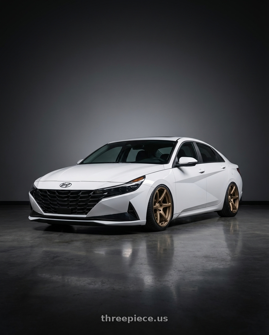 2024 Hyundai Elantra N with Kansei K11B Tandem 5x114.3 19x9.5 12 Bronze wheels